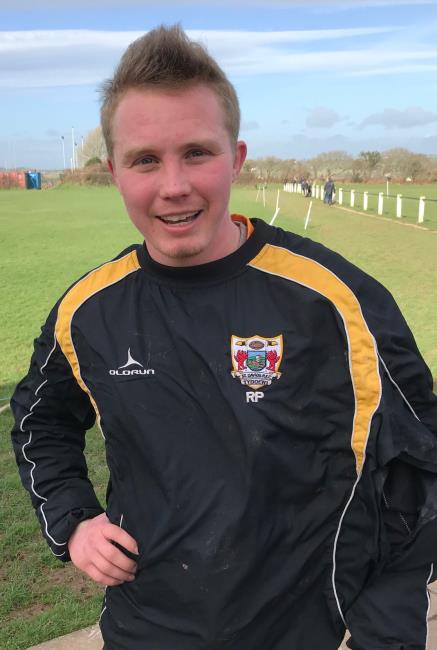 Rhys Price - played well in St Davids heavy defeat Rhys Price - played well in St Davids heavy defeat